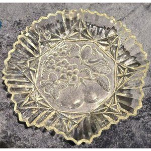 Federal Glass Pioneer Pattern Wavy Sawtooth Edge 10.5" Bowl